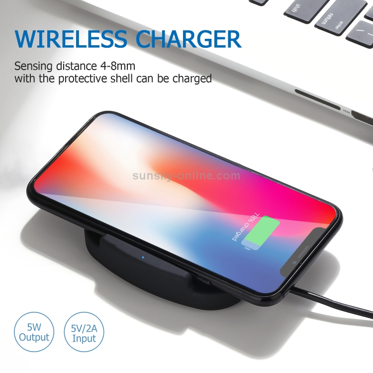 QK11 10W ABS + PC Fast Charging Qi Wireless Charger Pad(Blue) QK11 10W ABS + PC Fast Charging Qi Wireless Charger Pad(Blue)