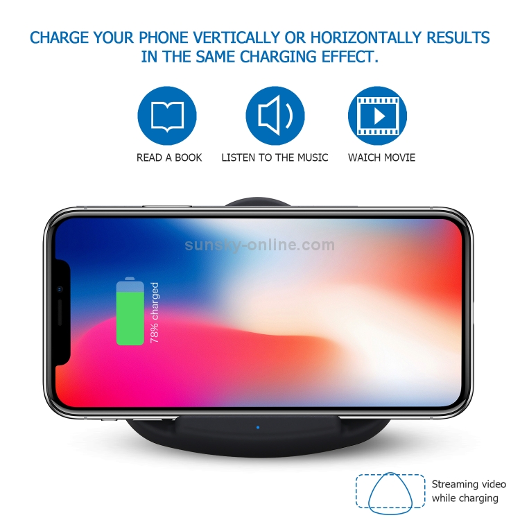 QK11 10W ABS + PC Fast Charging Qi Wireless Charger Pad(Blue) QK11 10W ABS + PC Fast Charging Qi Wireless Charger Pad(Blue)
