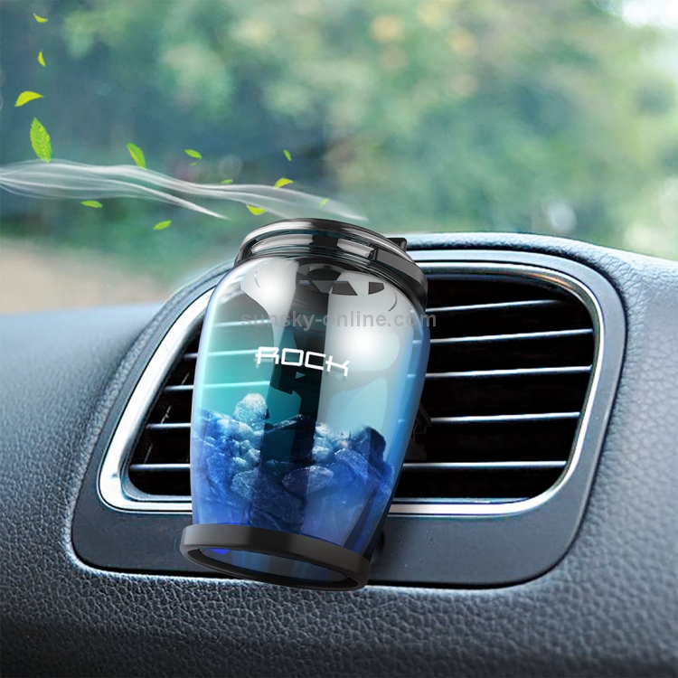 ROCK Universal Car Air Vent Clamp Style Natural Mineral Zeolite Perfume Car Interior Fragrance (Blue) ROCK Universal Car Air Vent Clamp Style Natural Mineral Zeolite Perfume Car Interior Fragrance (Blue)