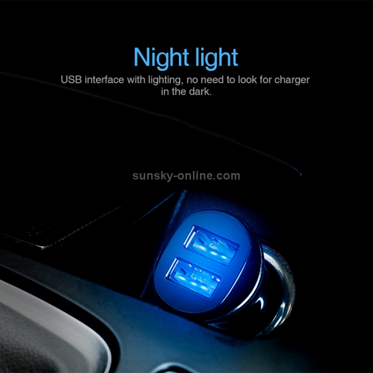 hoco Z1 2.1A Dual Ports Smart Car Charger hoco Z1 2.1A Dual Ports Smart Car Charger
