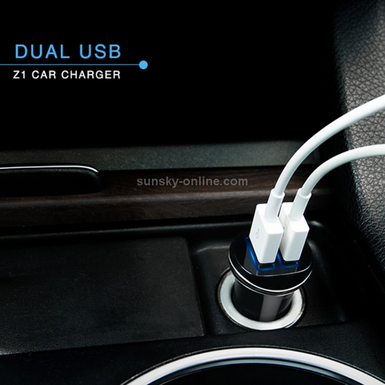 hoco Z1 2.1A Dual Ports Smart Car Charger hoco Z1 2.1A Dual Ports Smart Car Charger