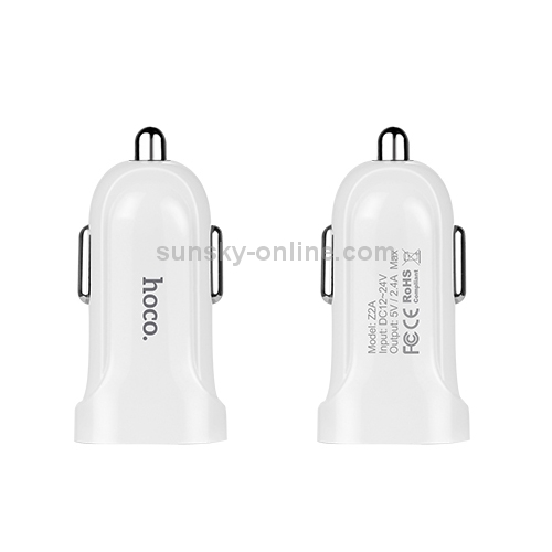 hoco Z2A 2.4A Dual Ports Smart Car Charger with 1m Micro USB Cable hoco Z2A 2.4A Dual Ports Smart Car Charger with 1m Micro USB Cable