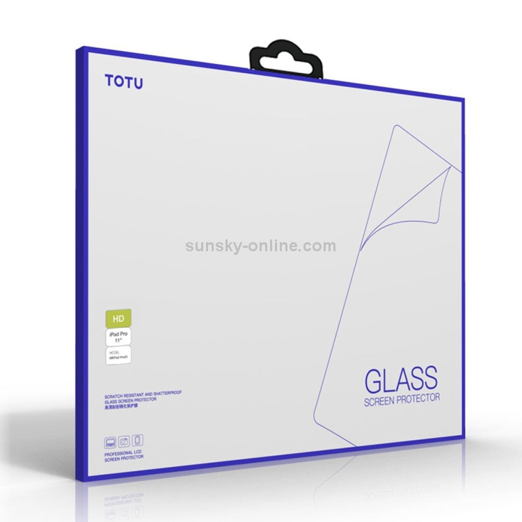 TOTUDESIGN 9H Surface Hardness Full Screen Tempered Glass Film for iPad Pro 11 inch (2018)(Transparent) TOTUDESIGN 9H Surface Hardness Full Screen Tempered Glass Film for iPad Pro 11 inch (2018)(Transparent)