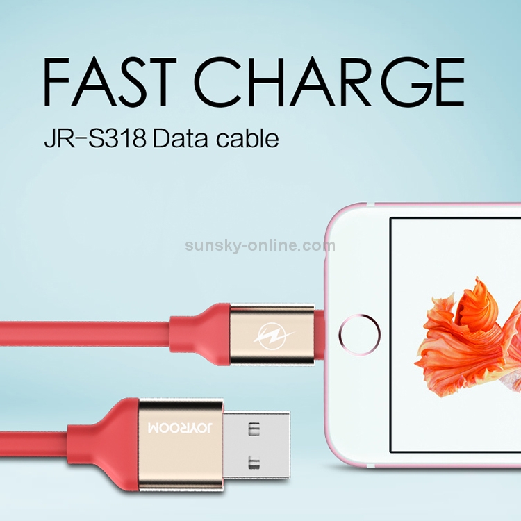 JOYROOM JR-S318 1.5m 2.1A 8 Pin to USB Data Sync Charging Cable JOYROOM JR-S318 1.5m 2.1A 8 Pin to USB Data Sync Charging Cable