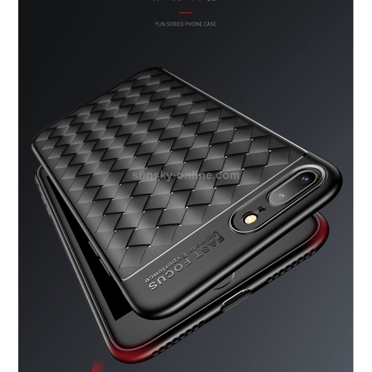 USAMS for iPhone 8 Plus & 7 Plus Weave Style TPU Breathable Soft Protective Back Case(Red) USAMS for iPhone 8 Plus & 7 Plus Weave Style TPU Breathable Soft Protective Back Case(Red)