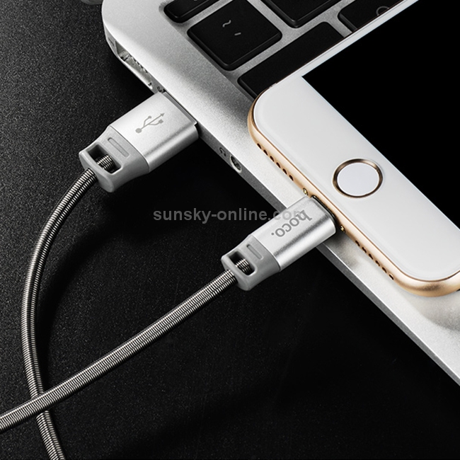 Hoco U27 Golden Shield 1.2m 8 Pin to USB Data Sync Charging Cable Hoco U27 Golden Shield 1.2m 8 Pin to USB Data Sync Charging Cable