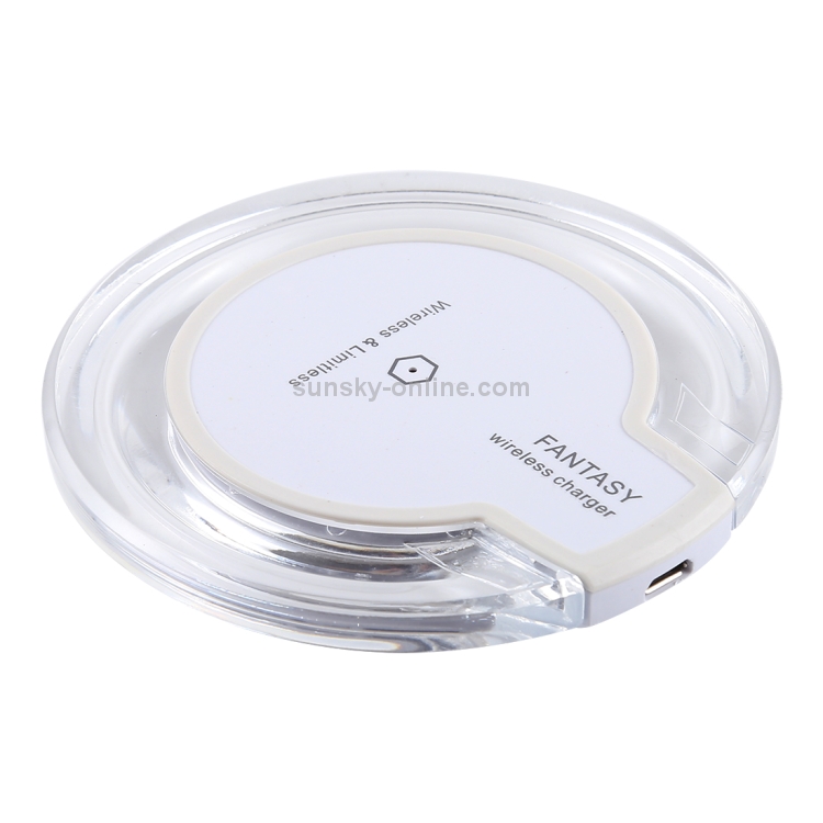 FANTASY 5V 1A Output Qi Standard Ultra-thin Wireless Charger with Charging Indicator, Support QI Standard Phones(White) FANTASY 5V 1A Output Qi Standard Ultra-thin Wireless Charger with Charging Indicator, Support QI Standard Phones(White)
