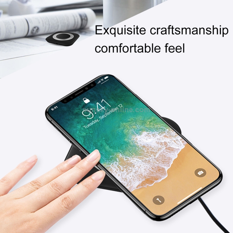 HAMTOD HLP2 5W (Max) Output General Qi Standard Wireless Charger with Breathing Lamp HAMTOD HLP2 5W (Max) Output General Qi Standard Wireless Charger with Breathing Lamp