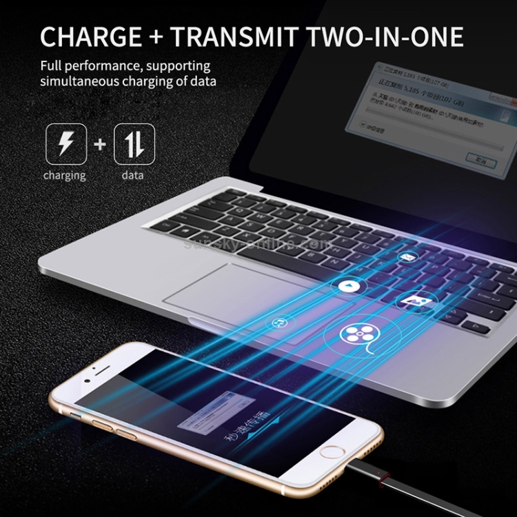 1.5m USB to 8 Pin Repairable Charging & Sync Data Cable 1.5m USB to 8 Pin Repairable Charging & Sync Data Cable