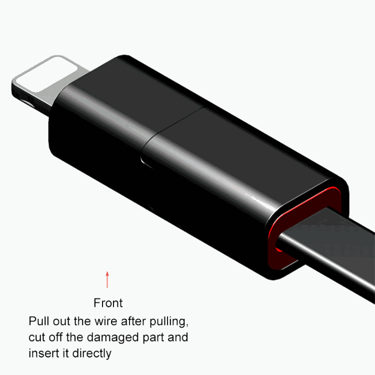 1.5m USB to 8 Pin Repairable Charging & Sync Data Cable 1.5m USB to 8 Pin Repairable Charging & Sync Data Cable
