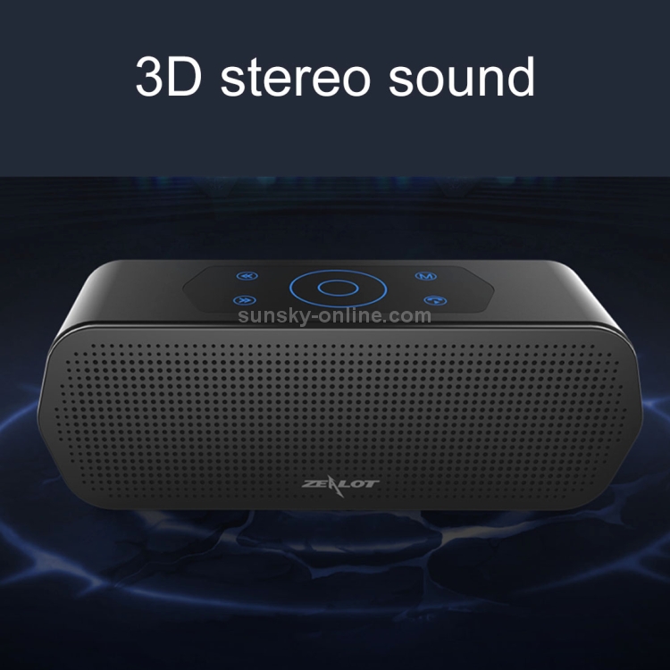 ZEALOT S20 IPX5 Waterproof Dustproof 3D Surround Bass Stereo Touch Control Bluetooth Speaker, Support TF Card, AUX ZEALOT S20 IPX5 Waterproof Dustproof 3D Surround Bass Stereo Touch Control Bluetooth Speaker, Support TF Card, AUX