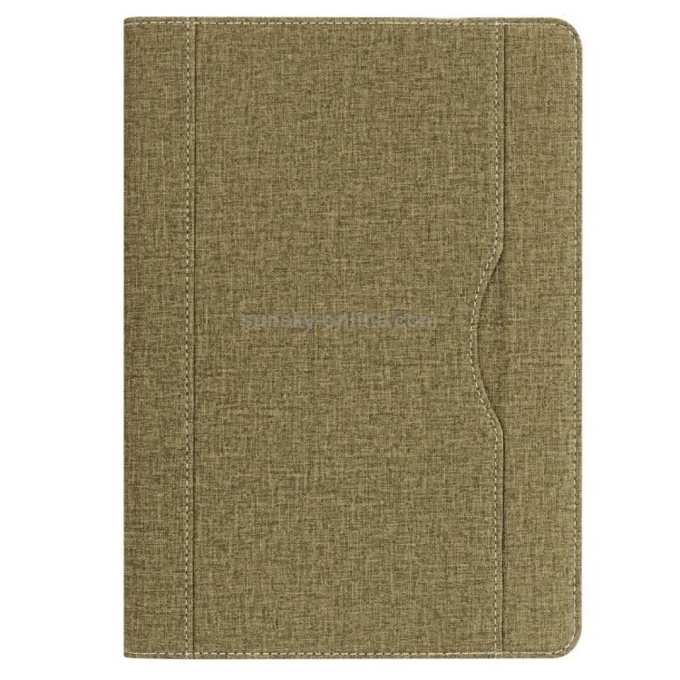 Cloth Pattern PU Case for iPad 9.7 inch (2018) & (2017) & (2016) & iPad Air 2 & iPad Air, with Card Slot & Pen Groove(Gold) Cloth Pattern PU Case for iPad 9.7 inch (2018) & (2017) & (2016) & iPad Air 2 & iPad Air, with Card Slot & Pen Groove(Gold)