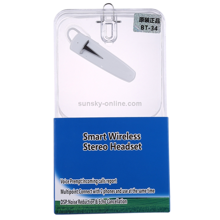 BT-34 Noise Cancelling Wireless Headset Bluetooth V4.1 Stereo Earphones BT-34 Noise Cancelling Wireless Headset Bluetooth V4.1 Stereo Earphones
