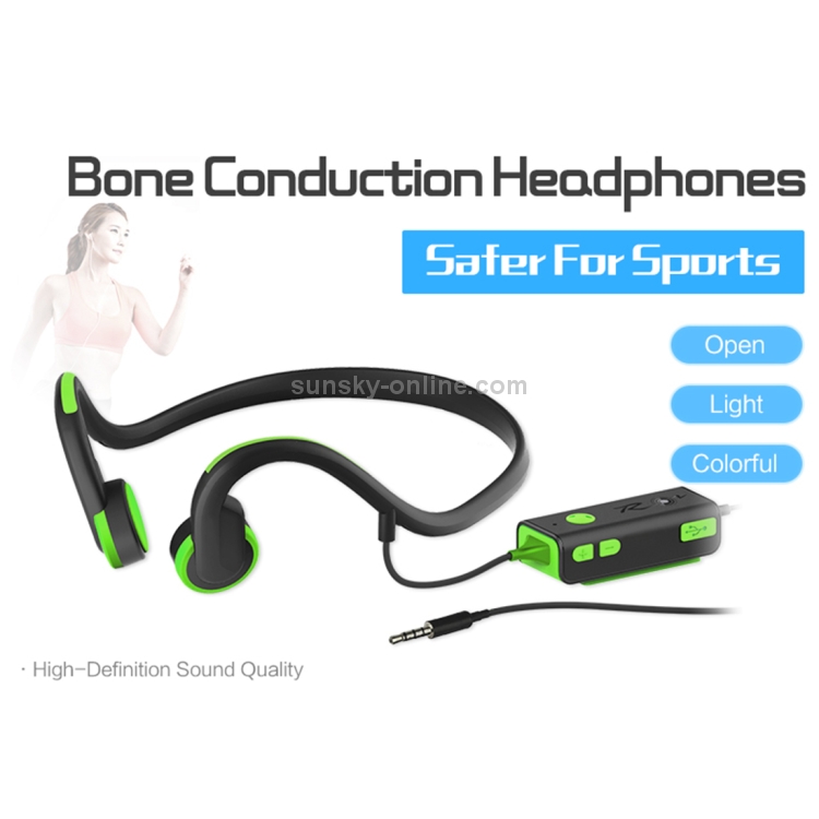 ZH01 Wire Control Bone Conduction 3.5mm Over the Ear Headphone Headset with Mic ZH01 Wire Control Bone Conduction 3.5mm Over the Ear Headphone Headset with Mic
