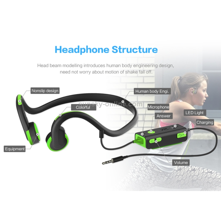 ZH01 Wire Control Bone Conduction 3.5mm Over the Ear Headphone Headset with Mic ZH01 Wire Control Bone Conduction 3.5mm Over the Ear Headphone Headset with Mic
