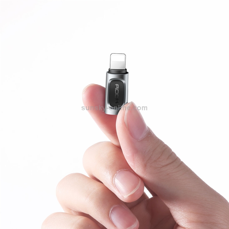 ROCK 2.1A Portable USB-C/Type-C to 8 Pin Audio Converter Earphone Adapter ROCK 2.1A Portable USB-C/Type-C to 8 Pin Audio Converter Earphone Adapter
