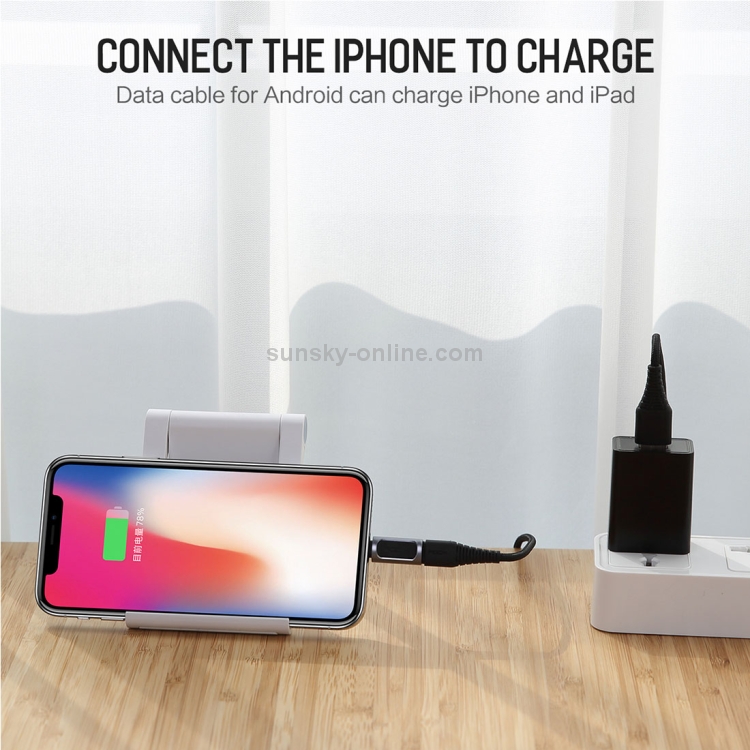 ROCK 2.1A Portable USB-C/Type-C to 8 Pin Audio Converter Earphone Adapter ROCK 2.1A Portable USB-C/Type-C to 8 Pin Audio Converter Earphone Adapter
