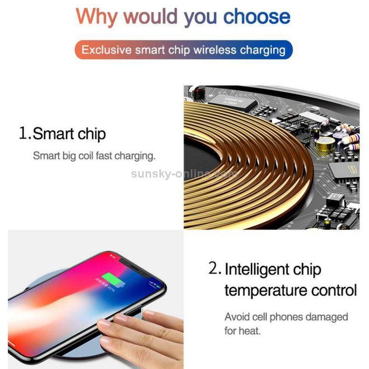 HAMTOD HM6 5W Fast Charging ABS Pad Qi Standard Wireless Charger HAMTOD HM6 5W Fast Charging ABS Pad Qi Standard Wireless Charger