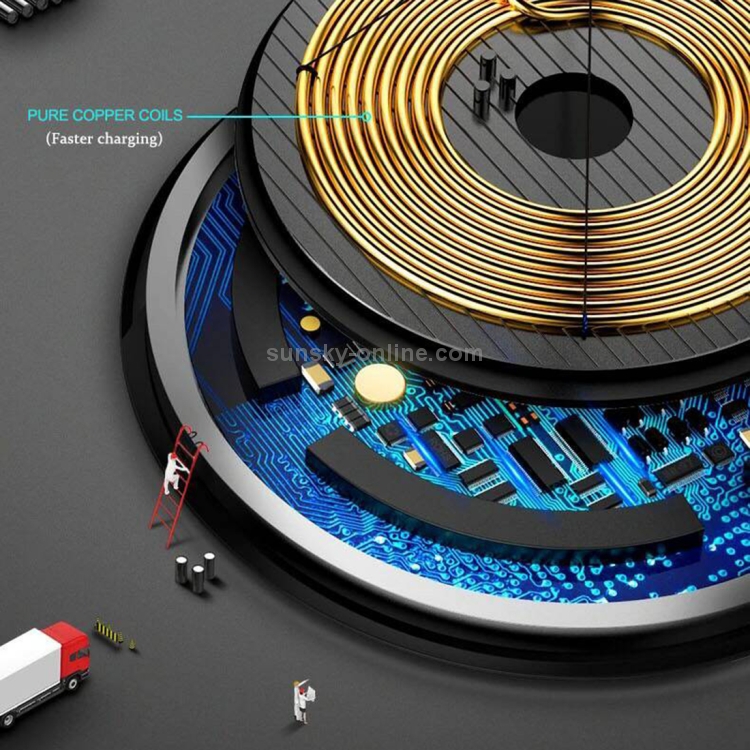 HAMTOD HM6 5W Fast Charging ABS Pad Qi Standard Wireless Charger HAMTOD HM6 5W Fast Charging ABS Pad Qi Standard Wireless Charger