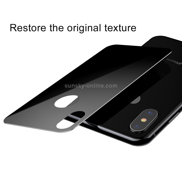 For iPhone X / XS Baseus 0.3mm Full Coverage Curved Screen Tempered Glass Back Screen Film(Black) For iPhone X / XS Baseus 0.3mm Full Coverage Curved Screen Tempered Glass Back Screen Film(Black)