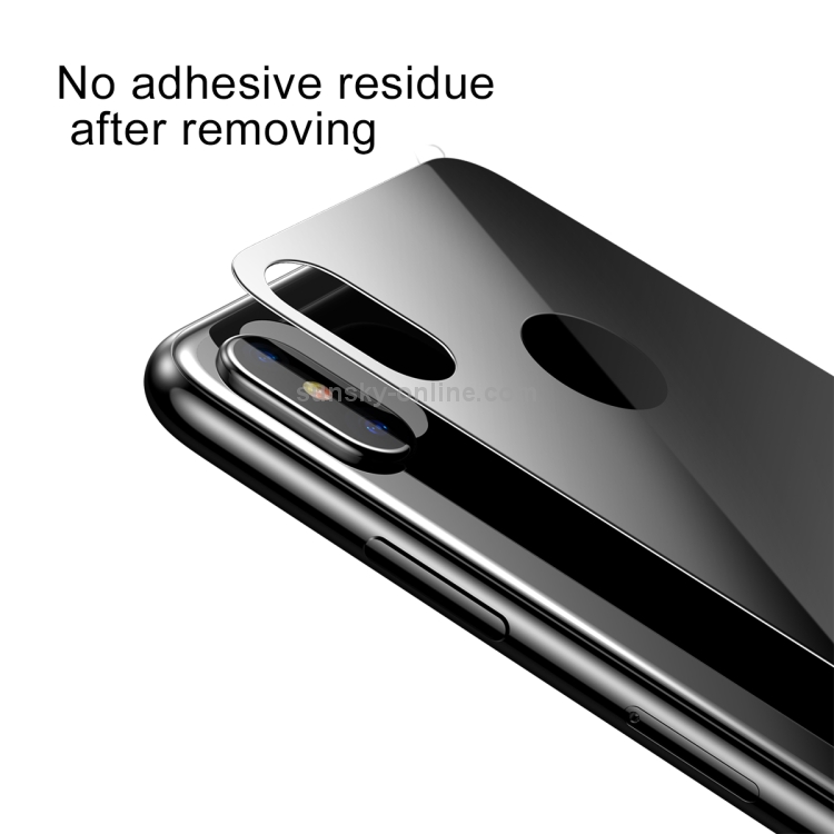 For iPhone X / XS Baseus 0.3mm Full Coverage Curved Screen Tempered Glass Back Screen Film(Black) For iPhone X / XS Baseus 0.3mm Full Coverage Curved Screen Tempered Glass Back Screen Film(Black)