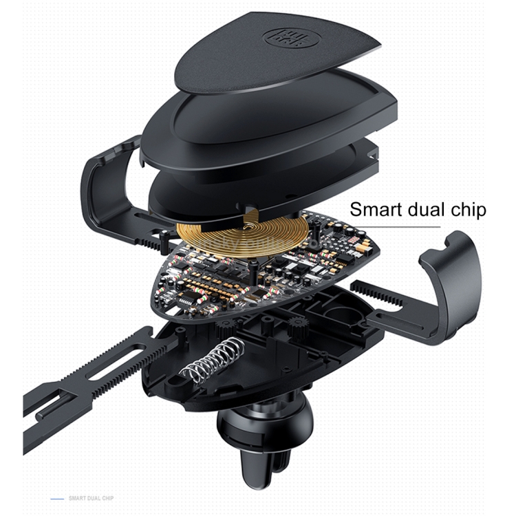 JOYROOM HL-ZS006 Shield Series 10W Clamping Gravity Holder Car Air Vent Mount Wireless Charger JOYROOM HL-ZS006 Shield Series 10W Clamping Gravity Holder Car Air Vent Mount Wireless Charger