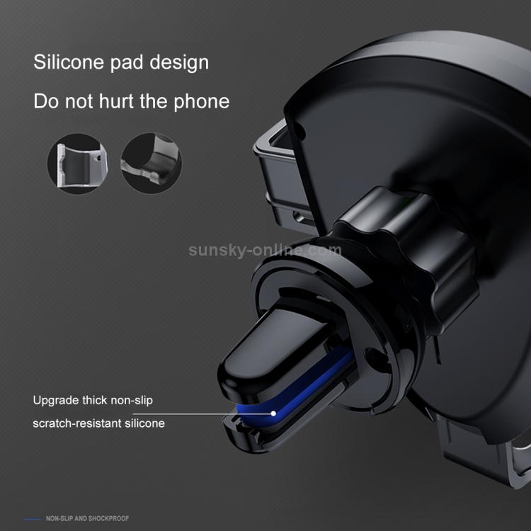 JOYROOM HL-ZS006 Shield Series 10W Clamping Gravity Holder Car Air Vent Mount Wireless Charger JOYROOM HL-ZS006 Shield Series 10W Clamping Gravity Holder Car Air Vent Mount Wireless Charger