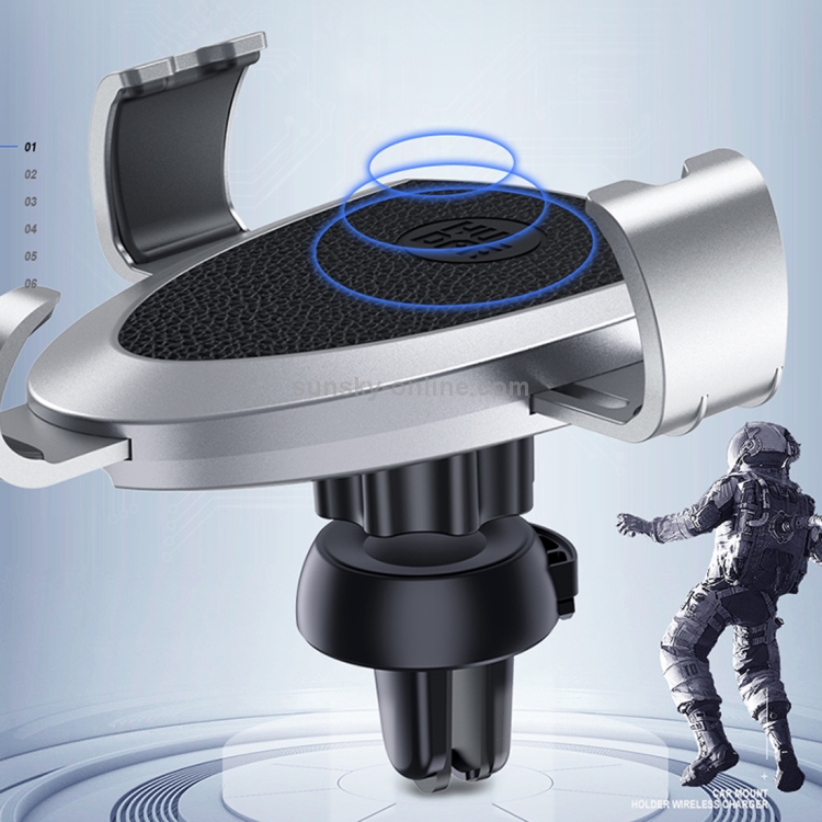JOYROOM HL-ZS006 Shield Series 10W Clamping Gravity Holder Car Air Vent Mount Wireless Charger JOYROOM HL-ZS006 Shield Series 10W Clamping Gravity Holder Car Air Vent Mount Wireless Charger