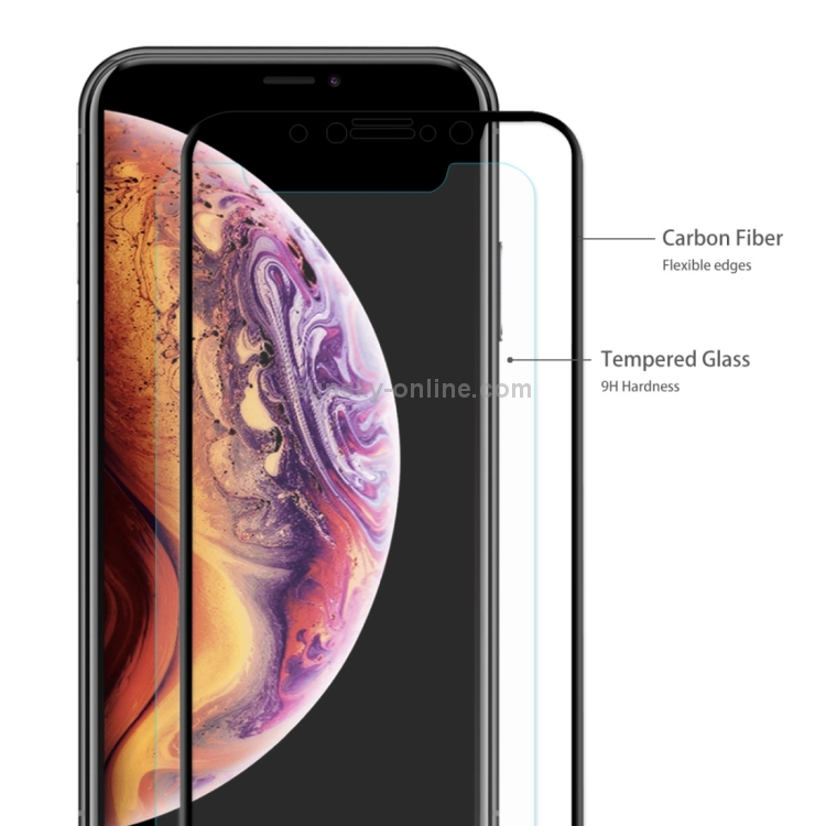 For iPhone X / XS ENKAY Hat-Prince 0.2mm 9H 3D Full Screen Carbon Fiber Tempered Glass Film(Black) For iPhone X / XS ENKAY Hat-Prince 0.2mm 9H 3D Full Screen Carbon Fiber Tempered Glass Film(Black)