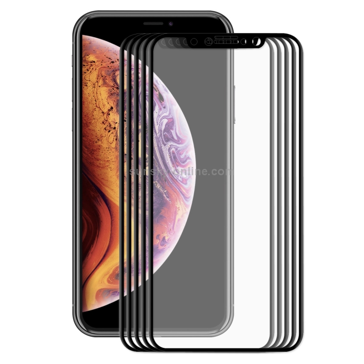 For iPhone X / XS 5pcs ENKAY Hat-Prince 0.2mm 9H 3D Full Screen Carbon Fiber Tempered Glass Film(Black) For iPhone X / XS 5pcs ENKAY Hat-Prince 0.2mm 9H 3D Full Screen Carbon Fiber Tempered Glass Film(Black)