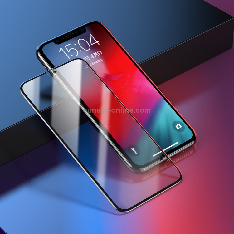 For iPhone XS Max Baseus 0.3mm 9H Full Screen Tempered Glass Film Set Front Film 0.3mm Black Trim + Back Film 0.3mm Black Trim(Black) For iPhone XS Max Baseus 0.3mm 9H Full Screen Tempered Glass Film Set Front Film 0.3mm Black Trim + Back Film 0.3mm Black Trim(Black)