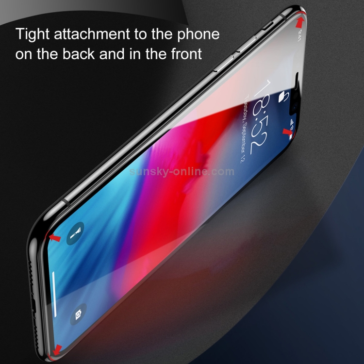 For iPhone XS Max Baseus 0.3mm 9H Full Screen Tempered Glass Film Set Front Film 0.3mm Black Trim + Back Film 0.3mm Black Trim(Black) For iPhone XS Max Baseus 0.3mm 9H Full Screen Tempered Glass Film Set Front Film 0.3mm Black Trim + Back Film 0.3mm Black Trim(Black)