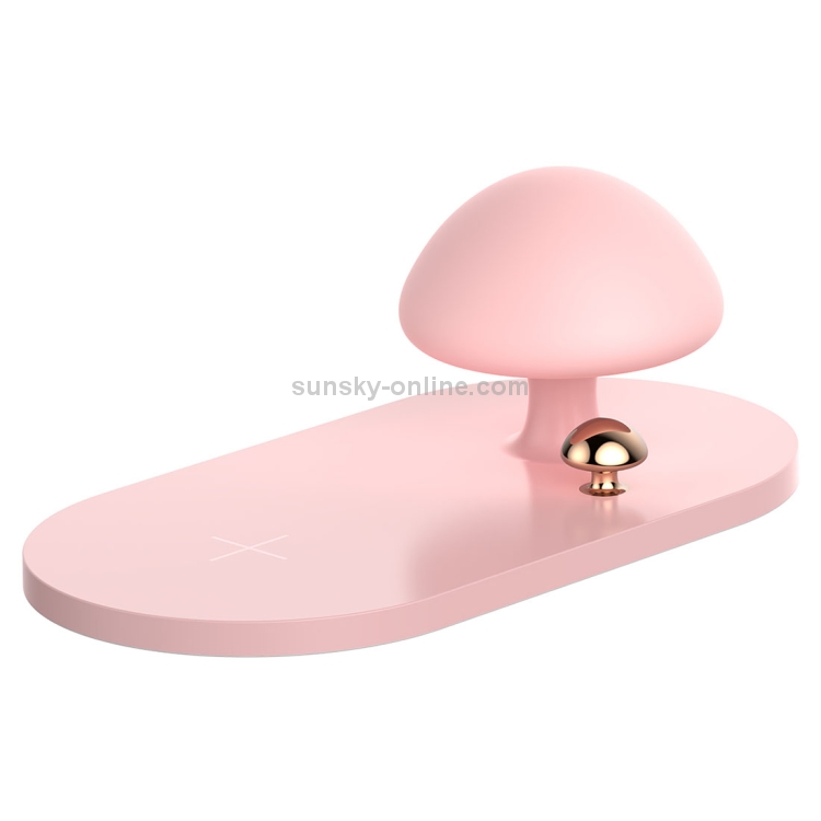 Baseus Desktop 10W Max Wireless Charger Pad with Mushroom Night Light Baseus Desktop 10W Max Wireless Charger Pad with Mushroom Night Light