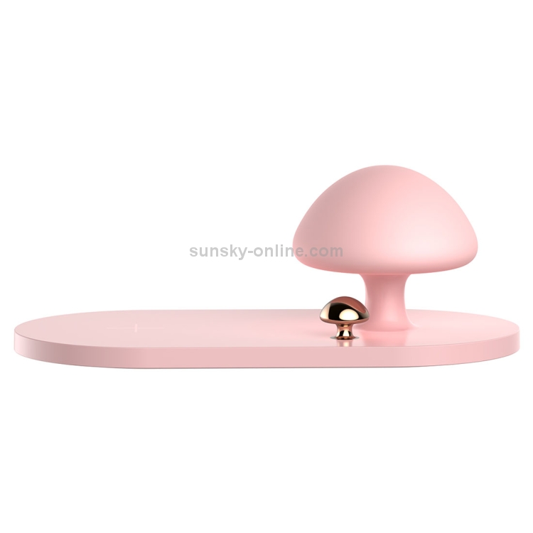 Baseus Desktop 10W Max Wireless Charger Pad with Mushroom Night Light Baseus Desktop 10W Max Wireless Charger Pad with Mushroom Night Light