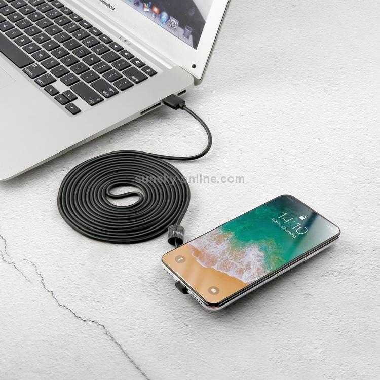 Baseus 3m TPE Cord Suction Cup 1.5A 480Mbps USB A to 8 Pin Fast Charging Data Game Cable Baseus 3m TPE Cord Suction Cup 1.5A 480Mbps USB A to 8 Pin Fast Charging Data Game Cable