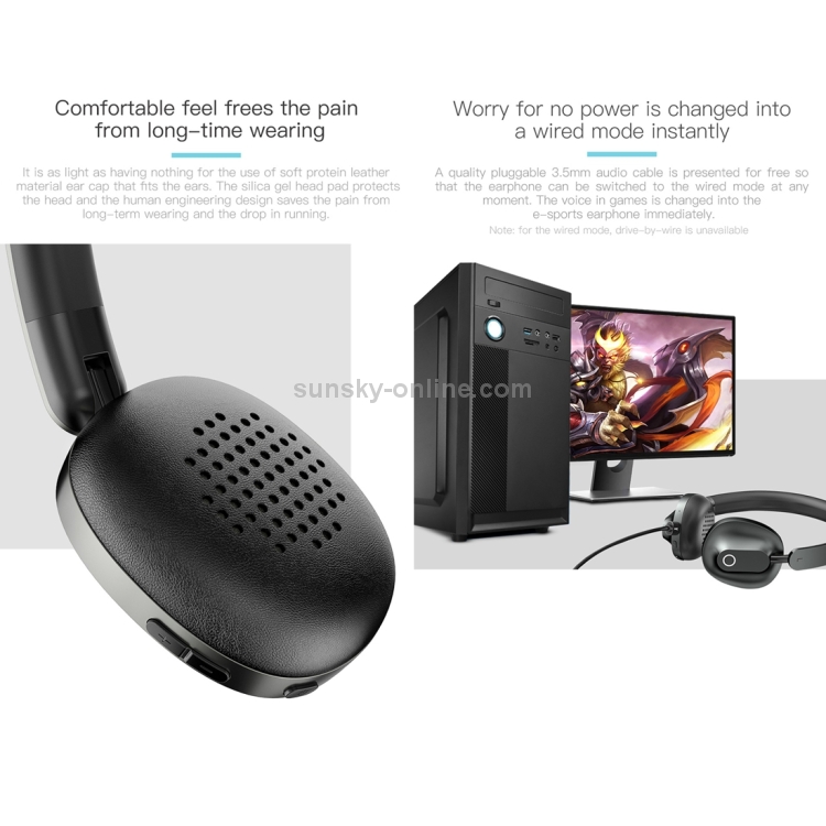Baseus Encok D01 Headband Bluetooth / wired earphone dual mode Headphone Headset with Mic Baseus Encok D01 Headband Bluetooth / wired earphone dual mode Headphone Headset with Mic