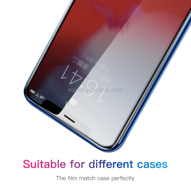For iPhone 11 Pro Max / XS Max Baseus 0.23mm Privacy Anti-glare Crack-resistant Edges Curved Full Screen Tempered Glass Film(Black) For iPhone 11 Pro Max / XS Max Baseus 0.23mm Privacy Anti-glare Crack-resistant Edges Curved Full Screen Tempered Glass Film(Black)