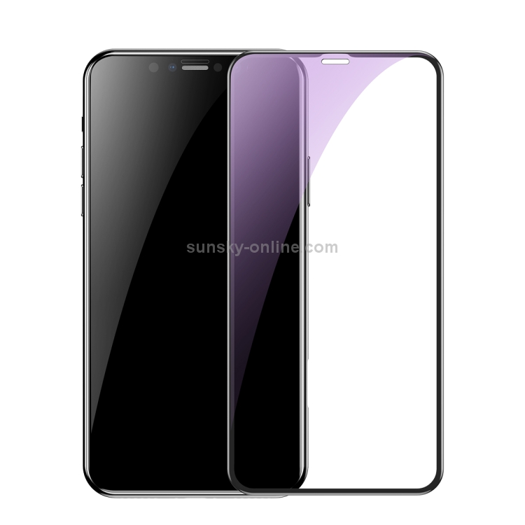 For iPhone XS Max Baseus 0.23mm Anti Blue-ray Crack-resistant Edges Curved Full Screen Tempered Glass Film(Black) For iPhone XS Max Baseus 0.23mm Anti Blue-ray Crack-resistant Edges Curved Full Screen Tempered Glass Film(Black)