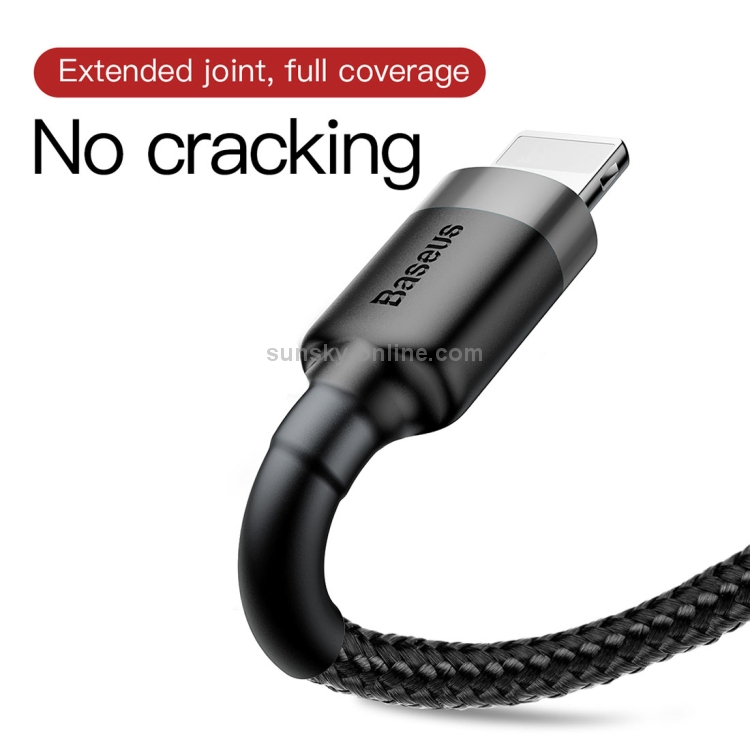 Baseus 2.4A 1m USB to 8 Pin High Density Nylon Weave USB Cable for iPhone, iPad Baseus 2.4A 1m USB to 8 Pin High Density Nylon Weave USB Cable for iPhone, iPad