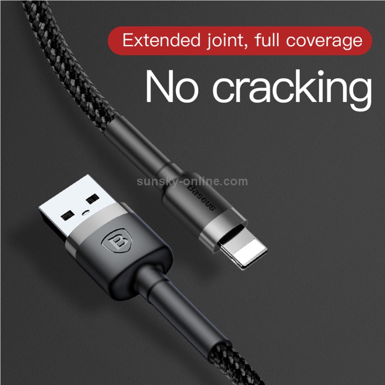 Baseus 2.4A 1m USB to 8 Pin High Density Nylon Weave USB Cable for iPhone, iPad Baseus 2.4A 1m USB to 8 Pin High Density Nylon Weave USB Cable for iPhone, iPad