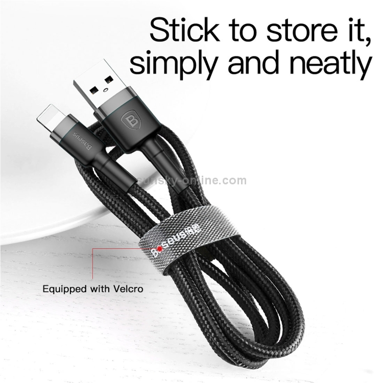 Baseus 2.4A 0.5m USB to 8 Pin High Density Nylon Weave USB Cable Baseus 2.4A 0.5m USB to 8 Pin High Density Nylon Weave USB Cable