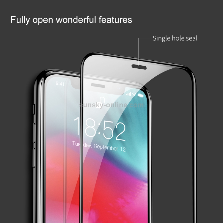 For iPhone 11 / XR Baseus 0.3mm Full Screen Anti Blue-ray Tempered Glass Film(Black) For iPhone 11 / XR Baseus 0.3mm Full Screen Anti Blue-ray Tempered Glass Film(Black)