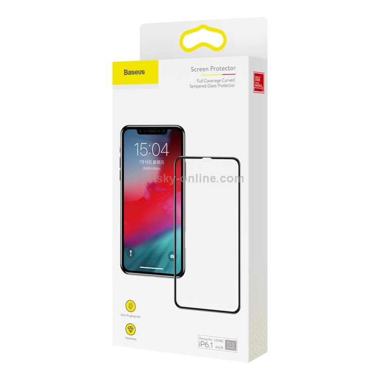 For iPhone 11 / XR Baseus 0.3mm Full Screen Anti Blue-ray Tempered Glass Film(Black) For iPhone 11 / XR Baseus 0.3mm Full Screen Anti Blue-ray Tempered Glass Film(Black)