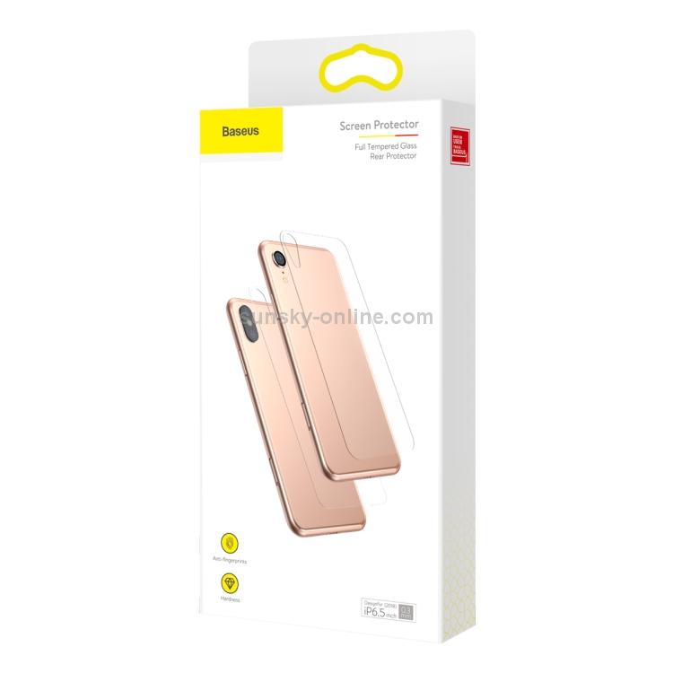 For iPhone XS Max Baseus 0.3mm Tempered Glass Protector Back Screen Film(Transparent) For iPhone XS Max Baseus 0.3mm Tempered Glass Protector Back Screen Film(Transparent)