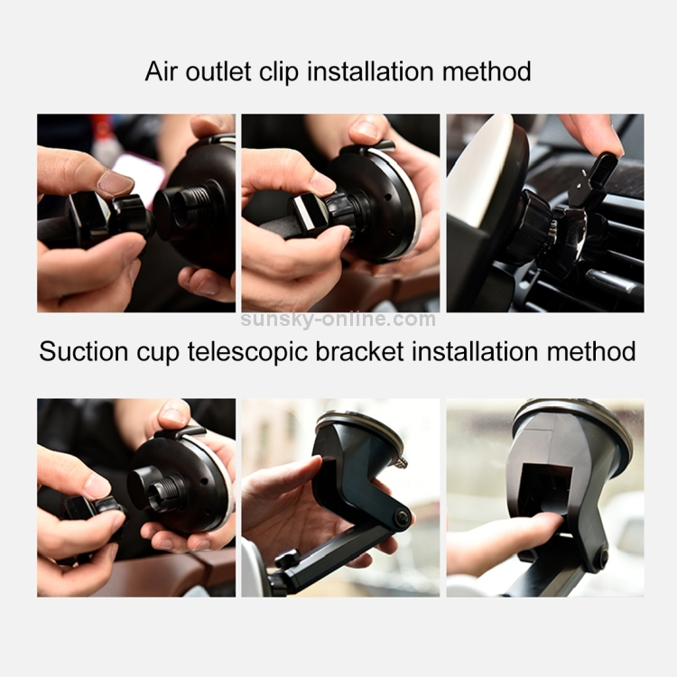 HAMTOD HMT3 Car Air Vent Mount ABS Smart Automatic Clamp Phone Holder Stand HAMTOD HMT3 Car Air Vent Mount ABS Smart Automatic Clamp Phone Holder Stand
