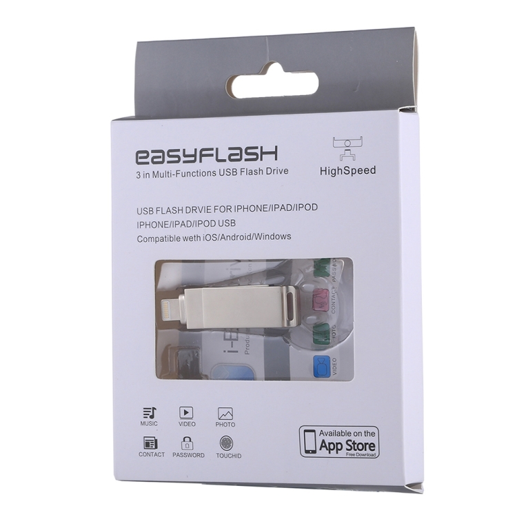 RQW-10 2 in 1 USB 2.0 & 8 Pin 128GB Flash Drive RQW-10 2 in 1 USB 2.0 & 8 Pin 128GB Flash Drive
