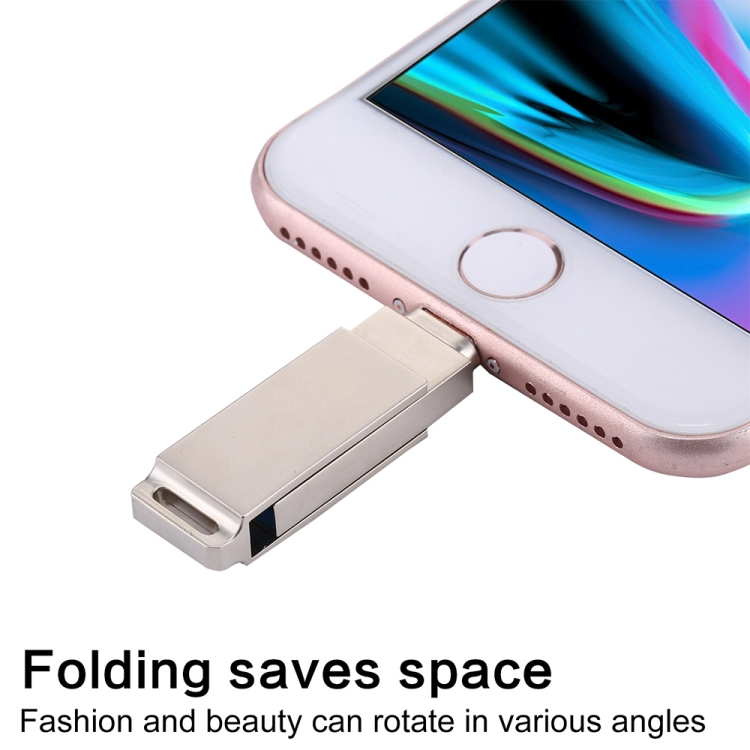 RQW-10 2 in 1 USB 2.0 & 8 Pin 128GB Flash Drive RQW-10 2 in 1 USB 2.0 & 8 Pin 128GB Flash Drive