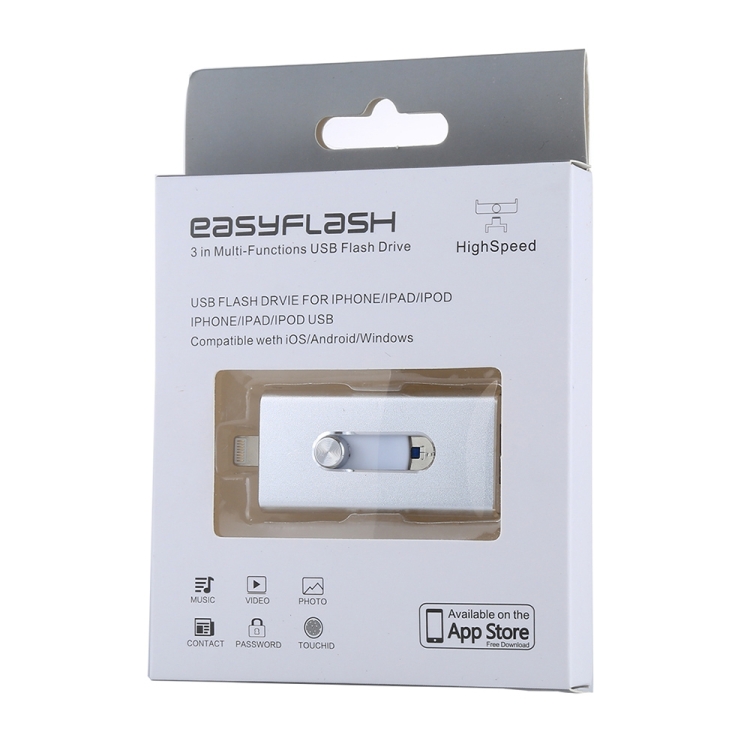 RQW-02 3 in 1 USB 2.0 & 8 Pin & Micro USB 32GB Flash Drive(Silver) RQW-02 3 in 1 USB 2.0 & 8 Pin & Micro USB 32GB Flash Drive(Silver)