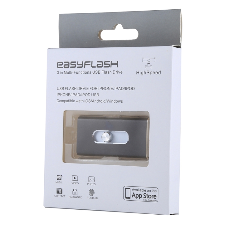 RQW-02 3 in 1 USB 2.0 & 8 Pin & Micro USB 128GB Flash Drive(Black) RQW-02 3 in 1 USB 2.0 & 8 Pin & Micro USB 128GB Flash Drive(Black)