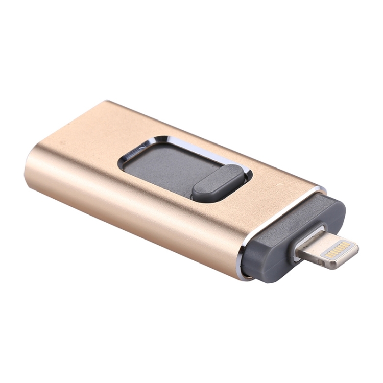 easyflash RQW-01B 3 in 1 USB 2.0 & 8 Pin & Micro USB 128GB Flash Drive(Gold) easyflash RQW-01B 3 in 1 USB 2.0 & 8 Pin & Micro USB 128GB Flash Drive(Gold)